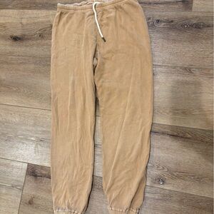 THE GREAT. Tan Track Pants with Drawstring